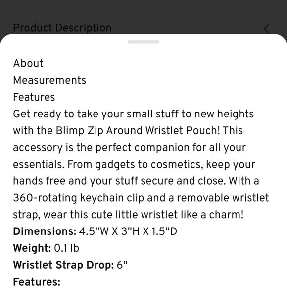 NWT Lug Blimp Wristlet In Magenta (Neon Pink) - Picture 4 of 5